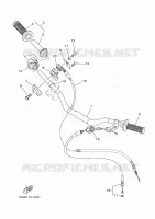 GUIDON ET CABLES pour Yamaha YZ 125 Monster Energy Yamaha Racing Edition de 2022