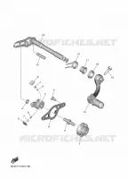 AXE DE SELECTEUR / PEDALE pour Yamaha YZ 250 F de 2022