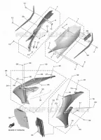 COUVERCLE LATERAL pour Yamaha YZ 250 F de 2022