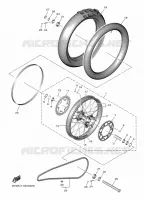 ROUE ARRIERE pour Yamaha YZ 250 F de 2022