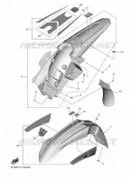 GARDE BOUE pour Yamaha YZ 250 F de 2022