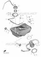 RESERVOIR A ESSENCE pour Yamaha YZ 250 F de 2022