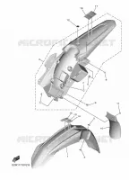 GARDE BOUE pour Yamaha YZ 250 FX de 2022