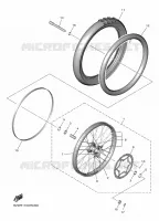ROUE AVANT pour Yamaha YZ 250 FX de 2022