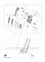 ETRIER DE FREIN AVANT pour Yamaha YZ 250 FX de 2022