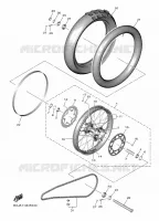 ROUE ARRIERE pour Yamaha YZ 250 FX de 2022