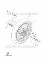 ROUE AVANT pour Yamaha MT-07 de 2022