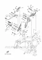 SUPPORT / REPOSE PIEDS 2 pour Yamaha MT-07 de 2022