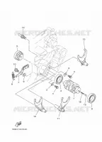 BARILLET DE SELECTION / FOURCHETTES pour Yamaha YZ 250 X de 2022
