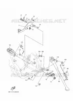 SUPPORT / REPOSE PIEDS pour Yamaha YZ 250 X de 2022