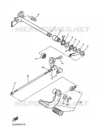 AXE DE SELECTEUR / PEDALE pour Yamaha V-STAR 250 de 2022