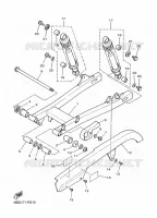BRAS OSCILLANT / AMORTISSEUR pour Yamaha V-STAR 250 de 2022