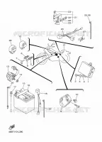 PARTIE ELECTRIQUE 1 pour Yamaha V-STAR 250 de 2022