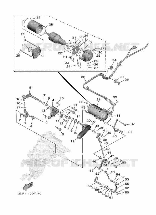 TRANSMISSION INTERMEDIAIRE 2 Yamaha MOTO 1900 2021 STAR VENTURE  XV19FDAMW/L / XV1900FDD
