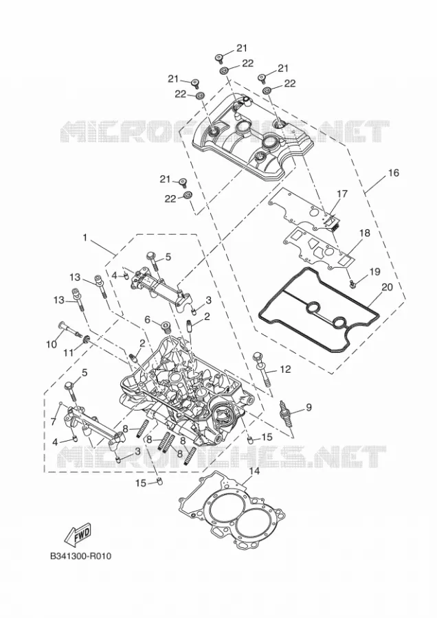 CULASSE Yamaha MOTO 700 2021 TENERE  XTZ07AM / XTZ690