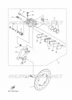 ETRIER DE FREIN ARRIERE pour Yamaha MT-10 de 2021