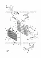 RADIATEUR D'HUILE / ECHANGEUR pour Yamaha MT-10 de 2021