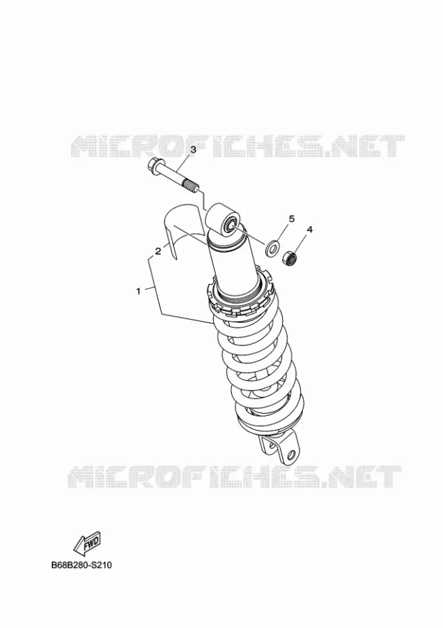 AMORTISSEUR ARRIERE Yamaha MOTO 230 2021 TTR  TTR230ML