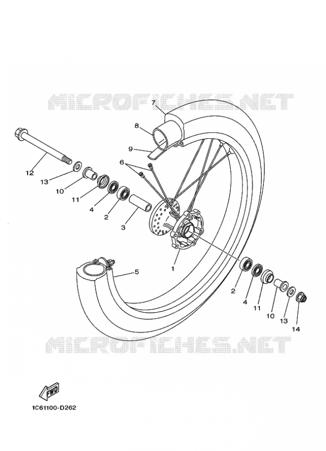 ROUE AVANT Yamaha MOTO 230 2021 TTR  TTR230ML