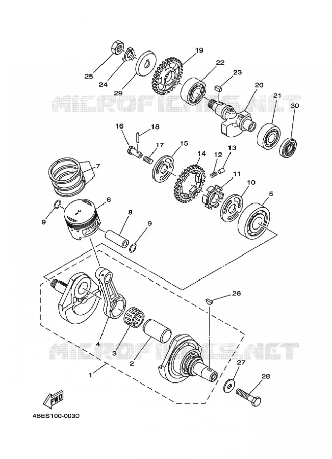 VILEBREQUIN / PISTON Yamaha MOTO 230 2021 TTR  TTR230ML