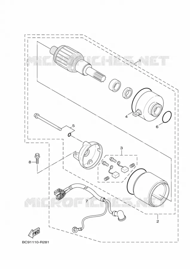 DEMARREUR Yamaha MOTO 125 2021 BWS  YW125MB/L