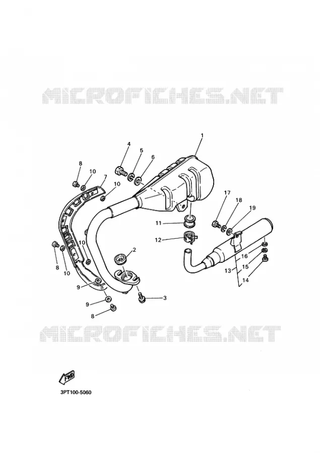 ECHAPPEMENT Yamaha MOTO 50 2020 PW  PW50L2