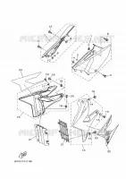 COUVERCLE LATERAL pour Yamaha YZ 125 de 2020