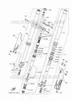 FOURCHE pour Yamaha YZ 125 de 2020