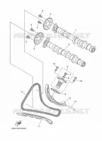 ARBRE A CAMES / CHAINE DE DISTRIBUTION pour Yamaha TRACER 900 GT de 2020