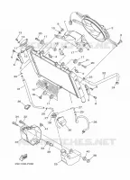 RADIATEUR / DURITES pour Yamaha TRACER 900 GT de 2020