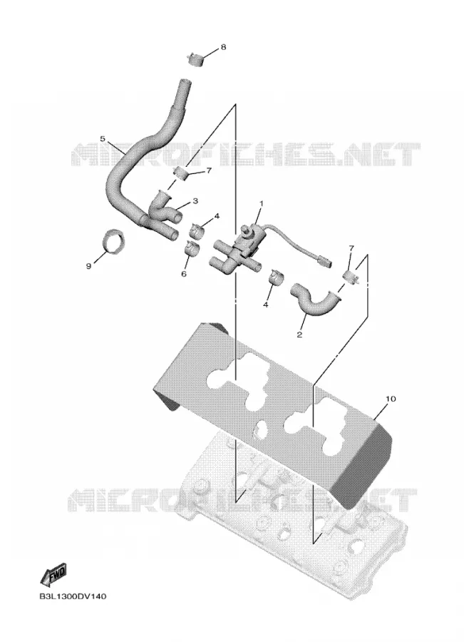 SYSTÈME D'ADMISSION D'AIR AIS Yamaha MOTO 1000 2020 R1M  YZF1000D