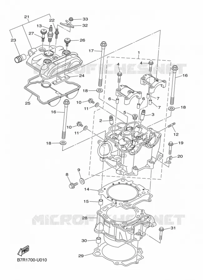CYLINDRE Yamaha MOTO 450 2020 WRF  WR450FL