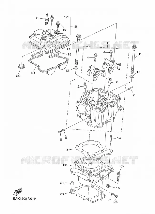 CYLINDRE Yamaha MOTO 250 2020 WRF  WR250FL