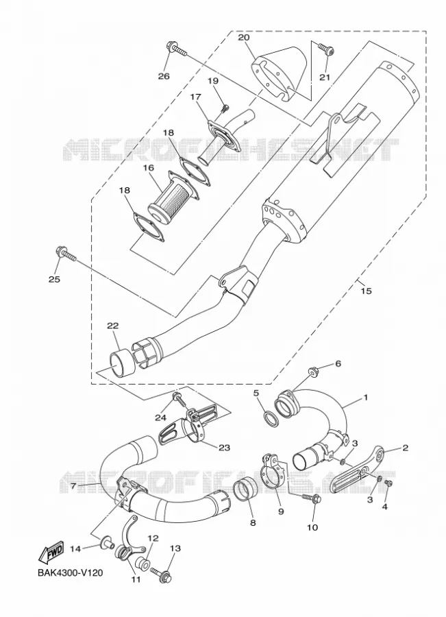 ECHAPPEMENT Yamaha MOTO 250 2020 WRF  WR250FL