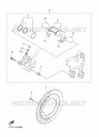 ETRIER DE FREIN ARRIERE pour Yamaha BOLT R-SPEC de 2020