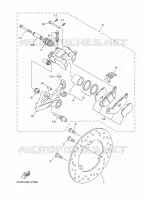 ETRIER DE FREIN ARRIERE pour Yamaha YZF-R3 de 2020