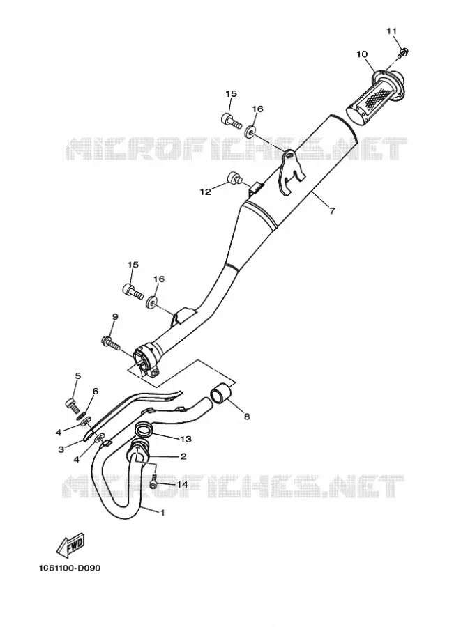 ECHAPPEMENT Yamaha MOTO 230 2020 TTR  TT-R230L