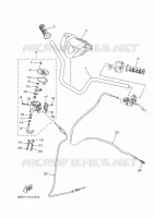 GUIDON ET CABLES pour Yamaha KODIAK 700 de 2024
