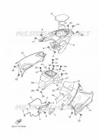 COUVERCLE LATERAL pour Yamaha GRIZZLY 700 EPS CAMO de 2024