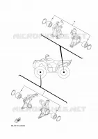 KIT PIECES D'ENTRETIEN pour Yamaha GRIZZLY 700 EPS SE de 2024