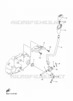 AXE DE SELECTEUR / PEDALE pour Yamaha RAPTOR 90 de 2023