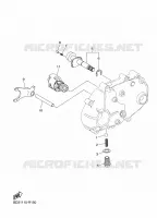 BARILLET DE SELECTION / FOURCHETTES pour Yamaha RAPTOR 90 de 2023