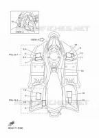 EMBLEME / ETIQUETTE 1 pour Yamaha RAPTOR 90 de 2023