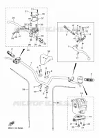 GUIDON ET CABLES pour Yamaha RAPTOR 90 de 2023