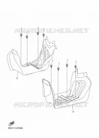 SUPPORT / REPOSE PIEDS pour Yamaha RAPTOR 90 de 2023