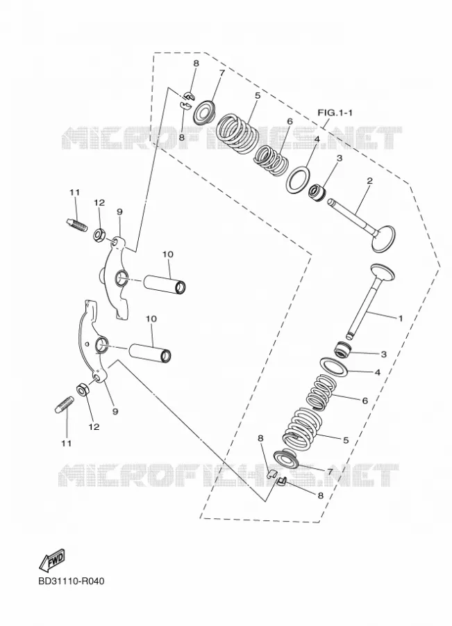 SOUPAPE Yamaha QUAD 90 2023 RAPTOR  YF09RP / YFM90R