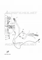 GUIDON ET CABLES pour Yamaha KODIAK 450 EPS HUNTING de 2023