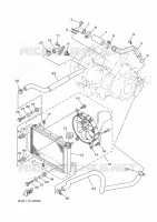RADIATEUR / DURITES pour Yamaha KODIAK 450 EPS HUNTING de 2023
