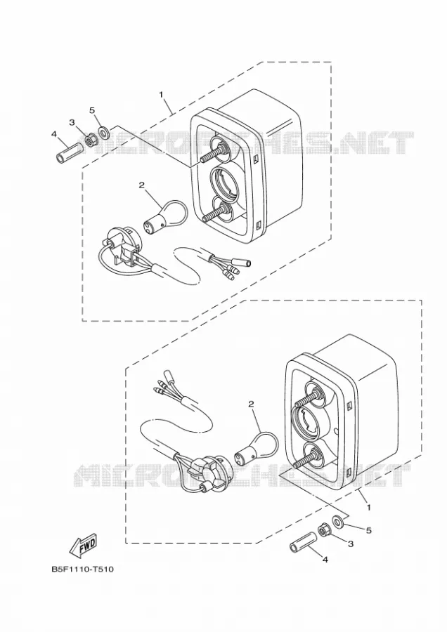 FEU ARRIERE Yamaha SIDE BY SIDE 700 2023 VIKING  YX70MPSP / YXM700ES