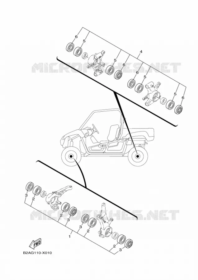 KIT PIECES D'ENTRETIEN Yamaha SIDE BY SIDE 700 2023 VIKING  YX70MPSP / YXM700ES